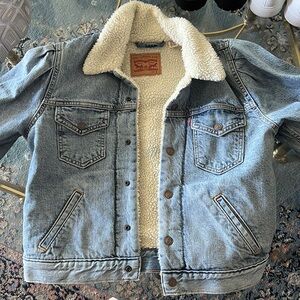 Levi fluffy jean jacket